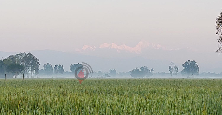 ভোর হলেই রূপ দেখাচ্ছে কাঞ্চনজঙ্ঘা
