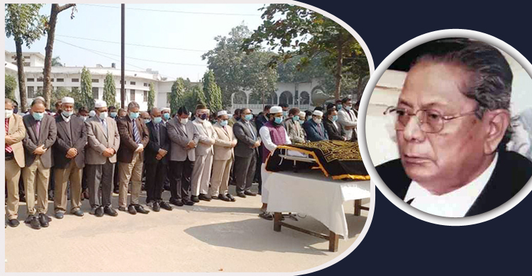 সুপ্রিম কোর্ট প্রাঙ্গণে টিএইচ খানের জানাজা সম্পন্ন