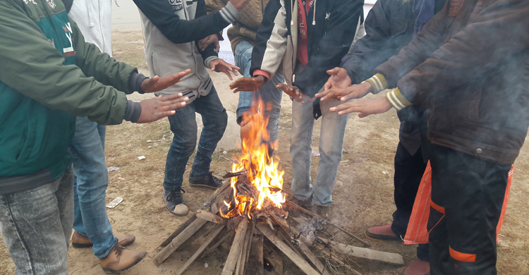 শীত ও ঠান্ডা বাতাসে কাতর ঠাকুরগাঁওয়ের মানুষ