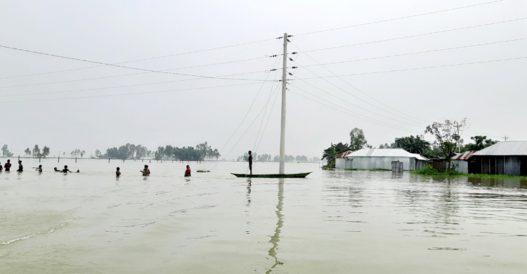 ভয়ঙ্কর রূপ নিচ্ছে তিস্তা, নিরাপদ স্থানে ছুটছে মানুষ
