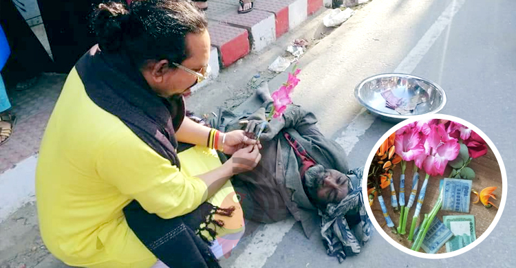 ভালোবাসা দিবসে ফুল-টাকা নিয়ে অসহায়দের পাশে সামিউল