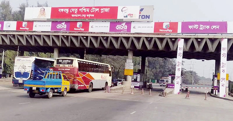২৪ ঘণ্টায় বঙ্গবন্ধু সেতু দিয়ে রেকর্ড সংখ্যক যান পারাপার
