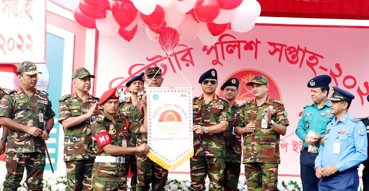 সেনানিবাসে মিলিটারি পুলিশ সপ্তাহ পালন