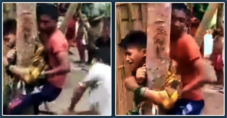 দুই শিশুকে গাছে বেঁধে নির্যাতন, গ্রেফতার ৩