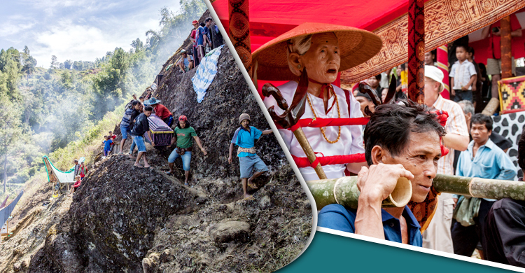 অন্ত্যেষ্টিক্রিয়া দেখতে যে গ্রামে ভিড় জমান পর্যটকরা