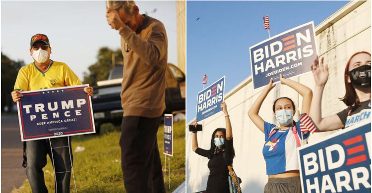 Trump and Biden running neck-and-neck in vital battleground of Florida