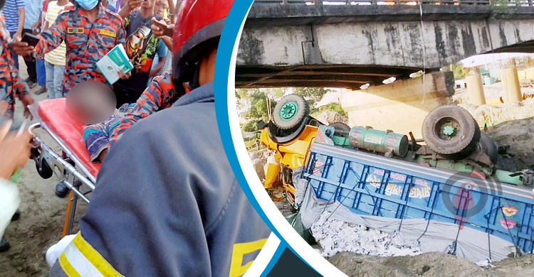 সেই ট্রাক উল্টাতেই মিলল শ্রমিকের মরদেহ