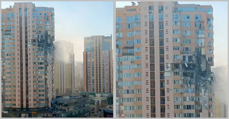 Missile hits residential building in Ukraine capital Kyiv