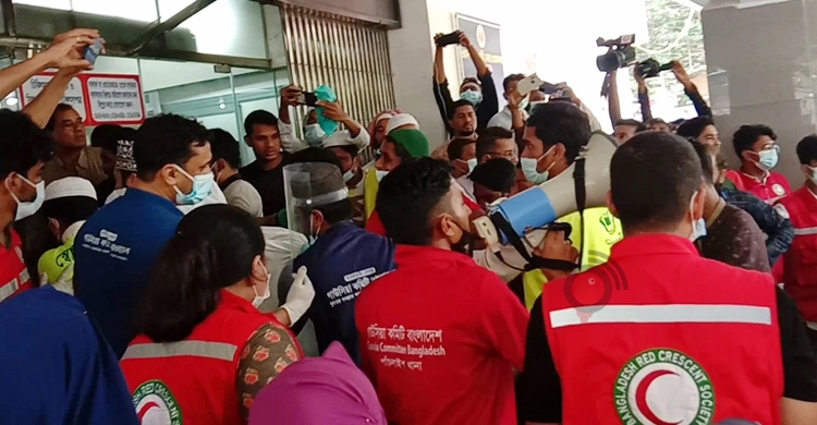 Probe bodies formed over Sitakunda container depot fire