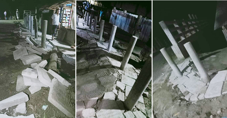 ব্রিজের অ্যাপ্রোচ গার্ডার নির্মাণে অনিয়ম, এলাকাবাসীর ক্ষোভ