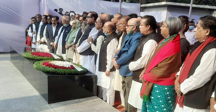 New AL central committee pays tribute to Bangabandhu
