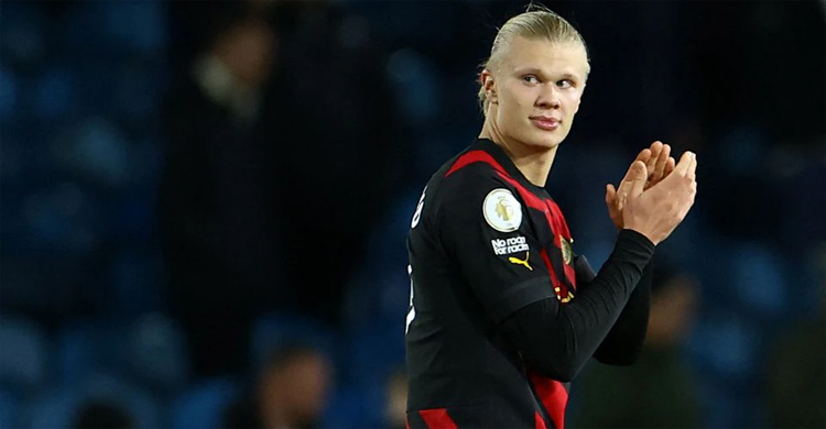 Haaland scores twice as Man City cruise past Leeds