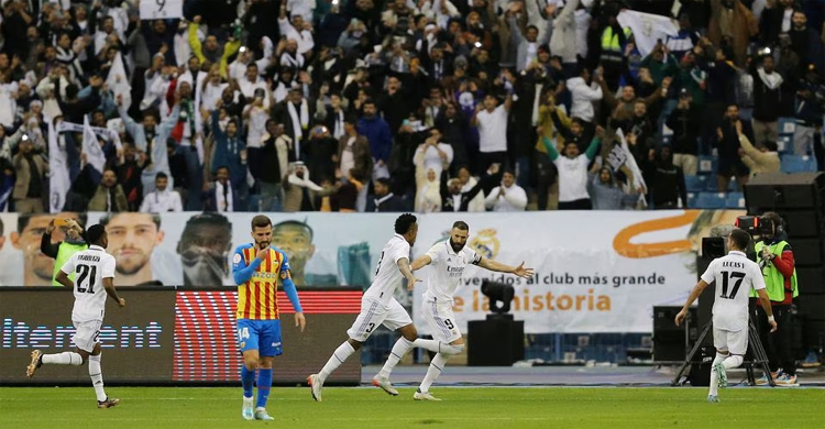 Real see off Valencia in shootout to reach Super Cup final