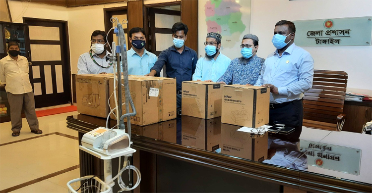 টাঙ্গাইল হাসপাতালে হাই ফ্লো নাজাল ক্যানুলা দিল বিপিসিএল