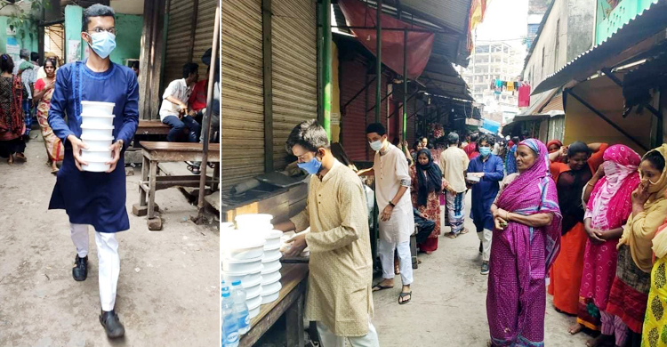 ঈদের দিন যৌনকর্মীদের খাওয়ালেন সংস্কৃতিকর্মীরা