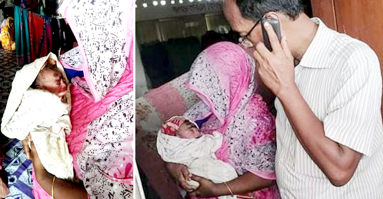 ঝড়ে আশ্রয়কেন্দ্রে এসে ছেলেসন্তানের জন্ম দিলেন গৃহবধূ