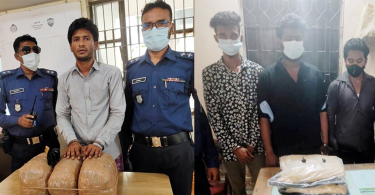 কুমিল্লায় ইয়াবা-গাঁজাসহ ৩ মাদক ব্যবসায়ী আটক
