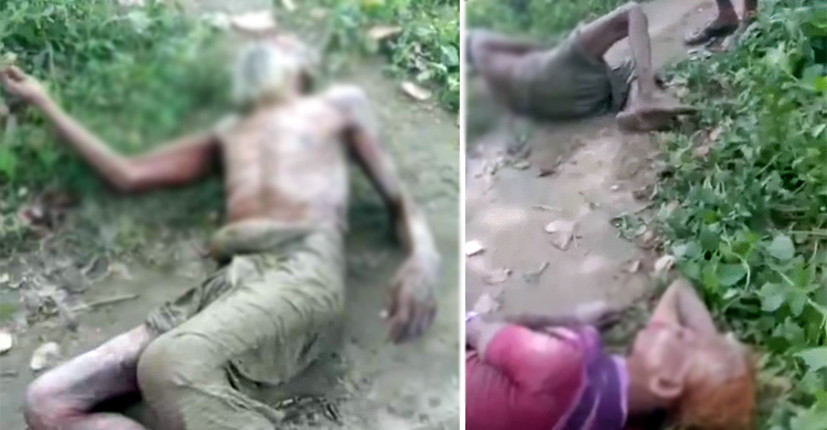 জমি বিরোধের জেরে বাবা-মাকে পেটালেন ছেলে