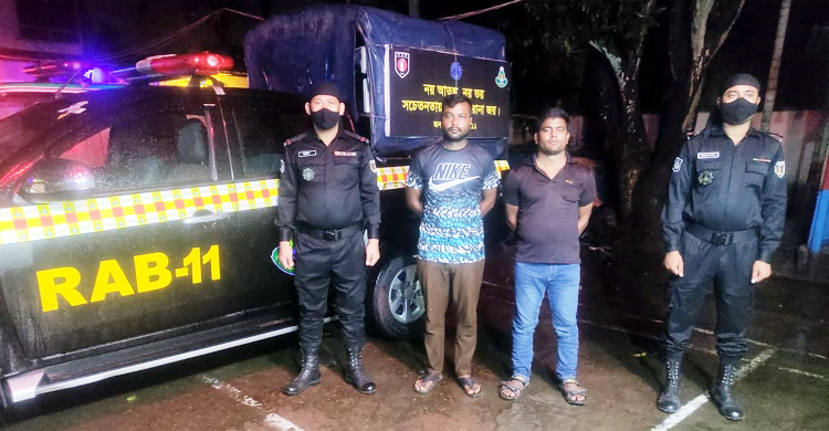 বিধিনিষেধে অ্যাম্বুলেন্সে ৫১ কেজি গাঁজা বহন