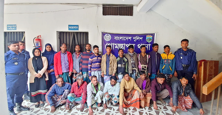 গোমস্তাপুরে ওয়ারেন্টভুক্ত ২০ আসামি গ্রেফতার