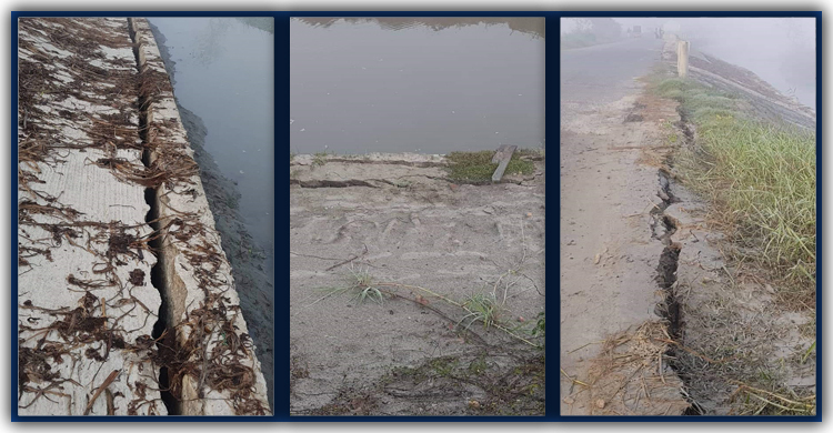 শেষ না হতেই ধসে পড়ছে ৮০ কোটি টাকার কাজ