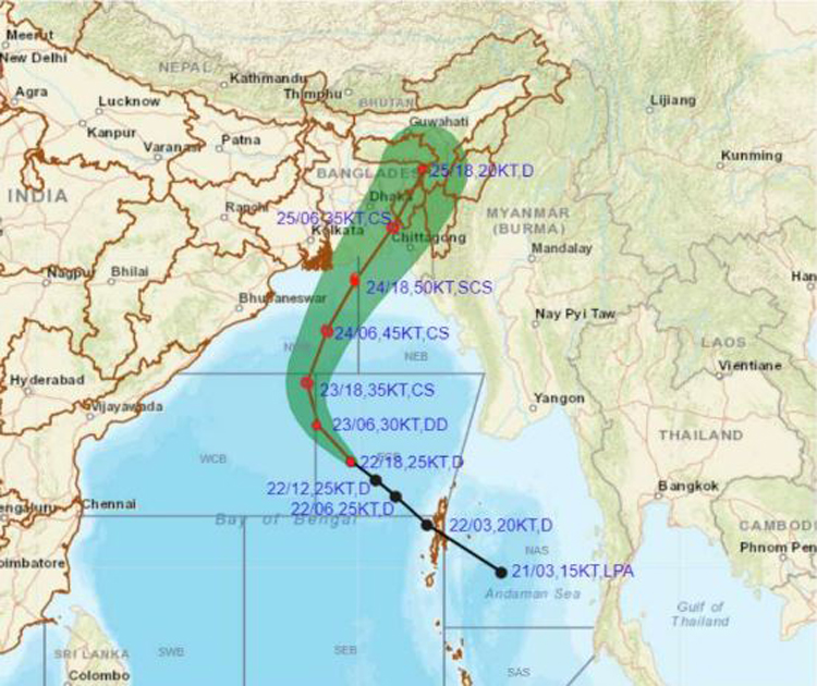 নিম্নচাপের প্রভাবে উপকূলে বৃষ্টি, ১ নম্বর সতর্ক সংকেত বহাল