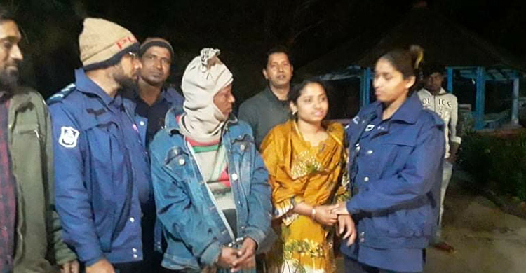 গাঁজাসহ ভাই-বোন আটক