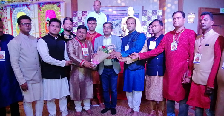 উৎসবমুখর পরিবেশে প্রবাসীদের দুর্গোৎসব