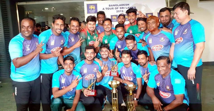 শ্রীলঙ্কায় বিতর্কিত সিদ্ধান্তে আউট নাঈম, খেলা বন্ধ করে প্রতিবাদ