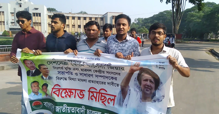 ছাত্রদলের মিছিলে কেবল ৫ জন