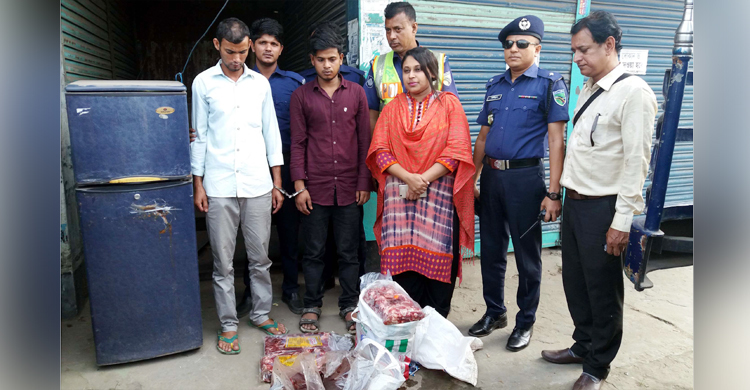 শিয়ালের মাংস-কলিজাসহ দুই যুবক ধরা