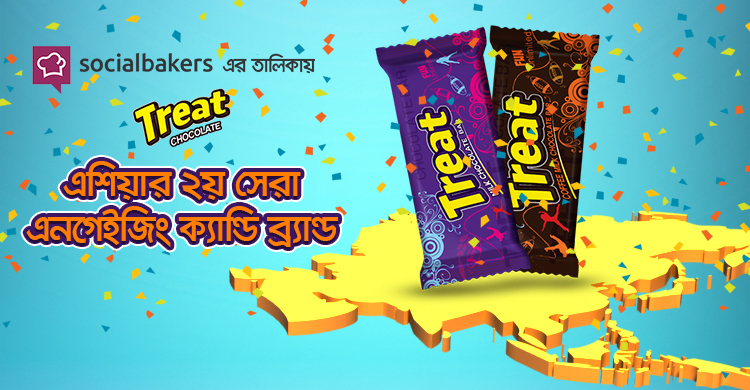 ‘সোশ্যাল বেকারস’ জরিপে এশিয়ার সেরা ক্যান্ডি ‘ট্রিট চকলেট’