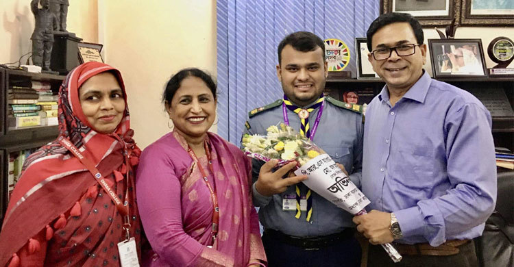 স্কাউটে রাষ্ট্রপতি অ্যাওয়ার্ড পাচ্ছেন ঢাকা কলেজের আল মামুন