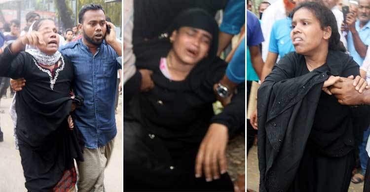 আদালত চত্বরে স্বজনদের আহাজারি, আসামিদের নির্দোষ দাবি