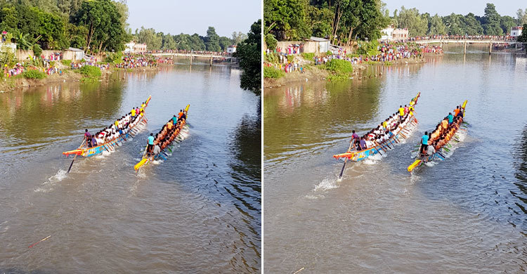 করতোয়ায় ঐতিহ্যবাহী নৌকাবাইচ