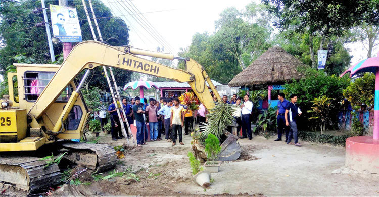 সরকারি জমি দখল করে অবৈধ রিসোর্ট যুবলীগ নেতার