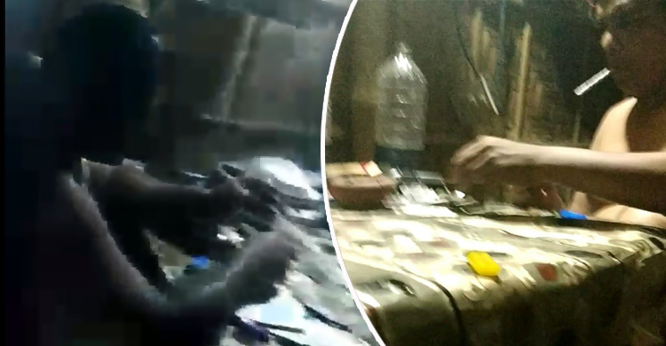 তাস খেলছেন আর ইয়াবা সেবন করছেন দুই পুলিশ কর্মকর্তা