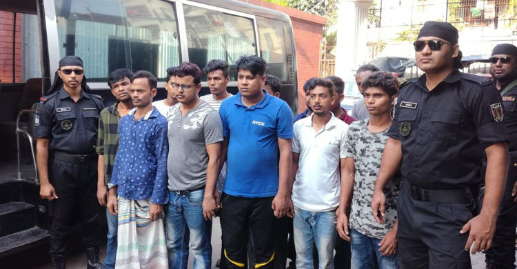রাজধানীতে ছিনতাইকারীসহ ৪১ জনকে বিভিন্ন মেয়াদে সাজা