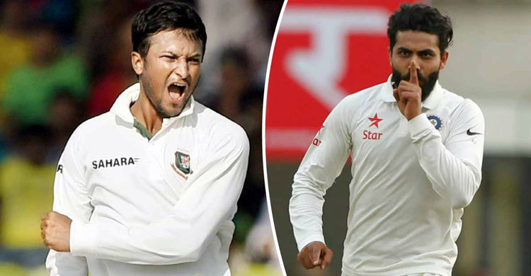 সাকিবকে নিচে নামিয়ে দিলেন জাদেজা