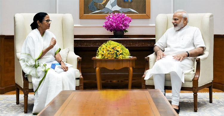 পশ্চিমবঙ্গের পাওনা নিয়ে মোদির সঙ্গে মমতার বৈঠক