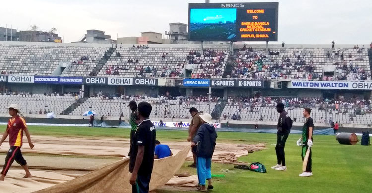 মিরপুরে ভেজা আউটফিল্ডের কারণে টসে দেরি