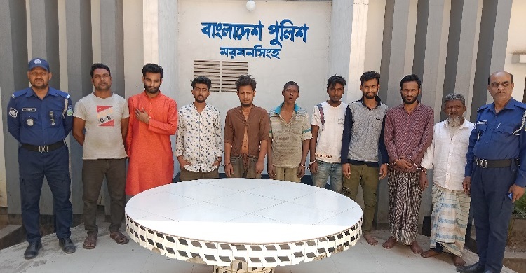 ময়মনসিংহে যুবলীগ নেতাসহ গ্রেফতার ৯