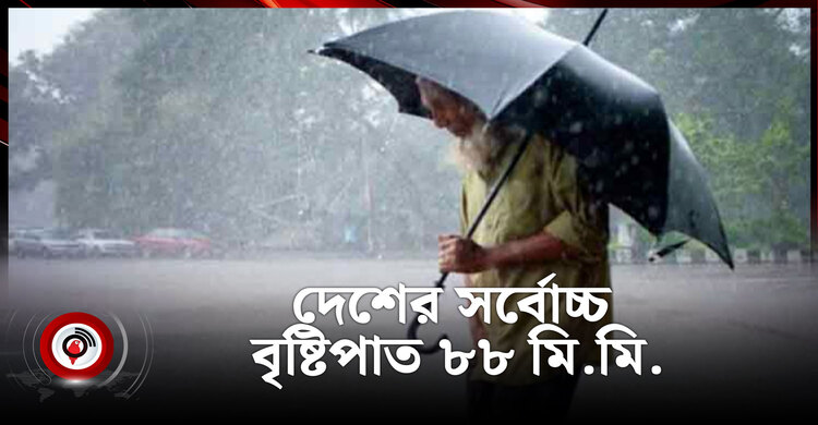দেশের সর্বোচ্চ বৃষ্টিপাত ৮৮ মি.মি. | আবহাওয়ার খবর | বৃহস্পতিবার, ১৭ জুলাই ২০২৫