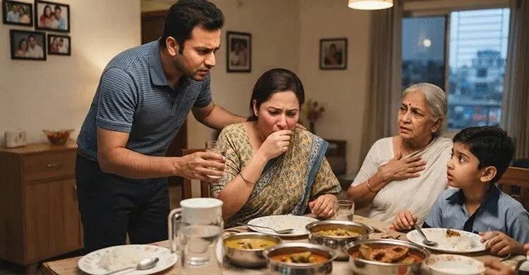 বিষম উঠলে পিঠে থাবা না দিয়ে যা করা ভালো