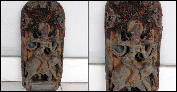 চাঁপাইনবাবগঞ্জে কষ্টিপাথরের মূর্তি উদ্ধার