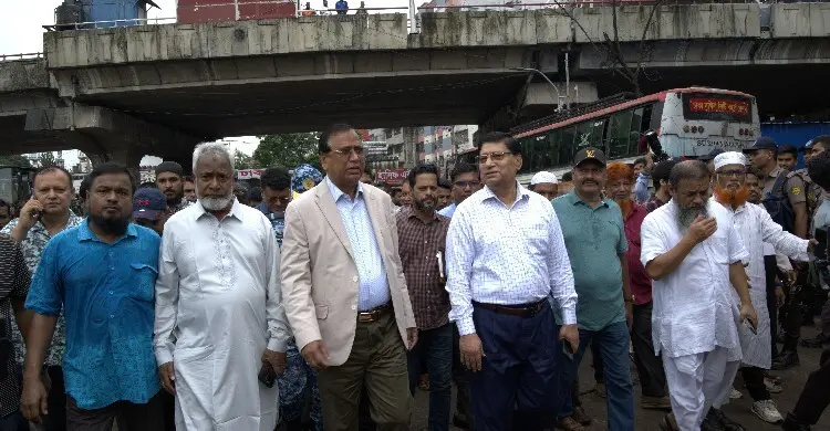 মানিকনগর প্রধান সড়ক উন্নয়ন কাজের ভিত্তিপ্রস্তর স্থাপন