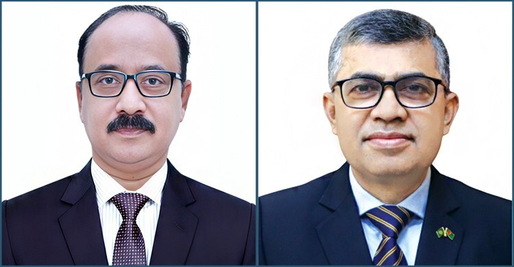 নতুন বস্ত্র ও পাট সচিব শরফ উদ্দিন, এনএপিডির ডিজি খায়রুল কবীর 