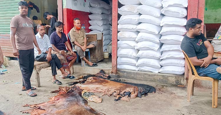 সিলেটে চামড়া নিয়ে আগ্রহ কম ব্যবসায়ীদের