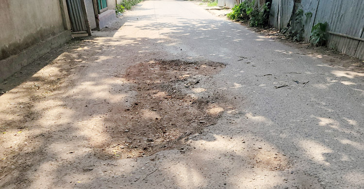 খানাখন্দে ভরা বারদী-শান্তির বাজার সড়ক, ভোগান্তি