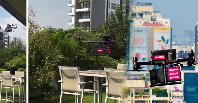 ঢাকায় ড্রোনের মাধ্যমে খাবার ডেলিভারি!